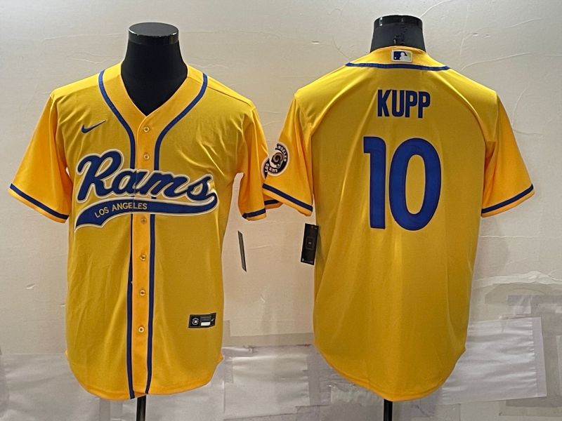 Men Los Angeles Rams #10 Kupp Yellow Nike Co branded Jersey->buffalo bills->NFL Jersey